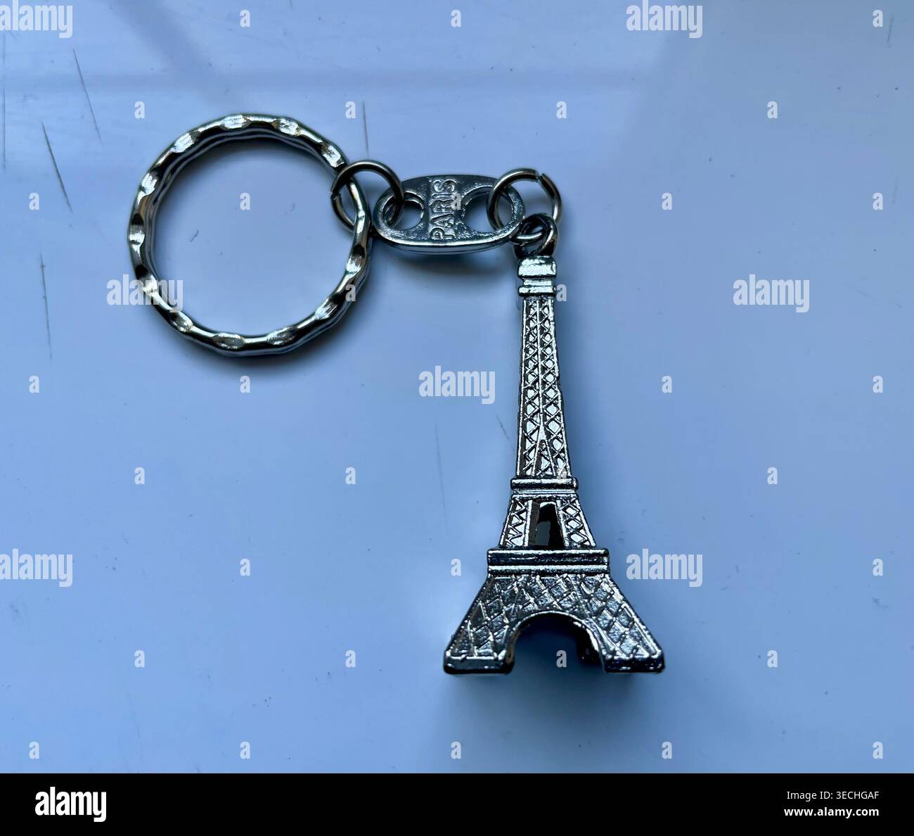 Torre Eiffel in portachiavi Foto Stock