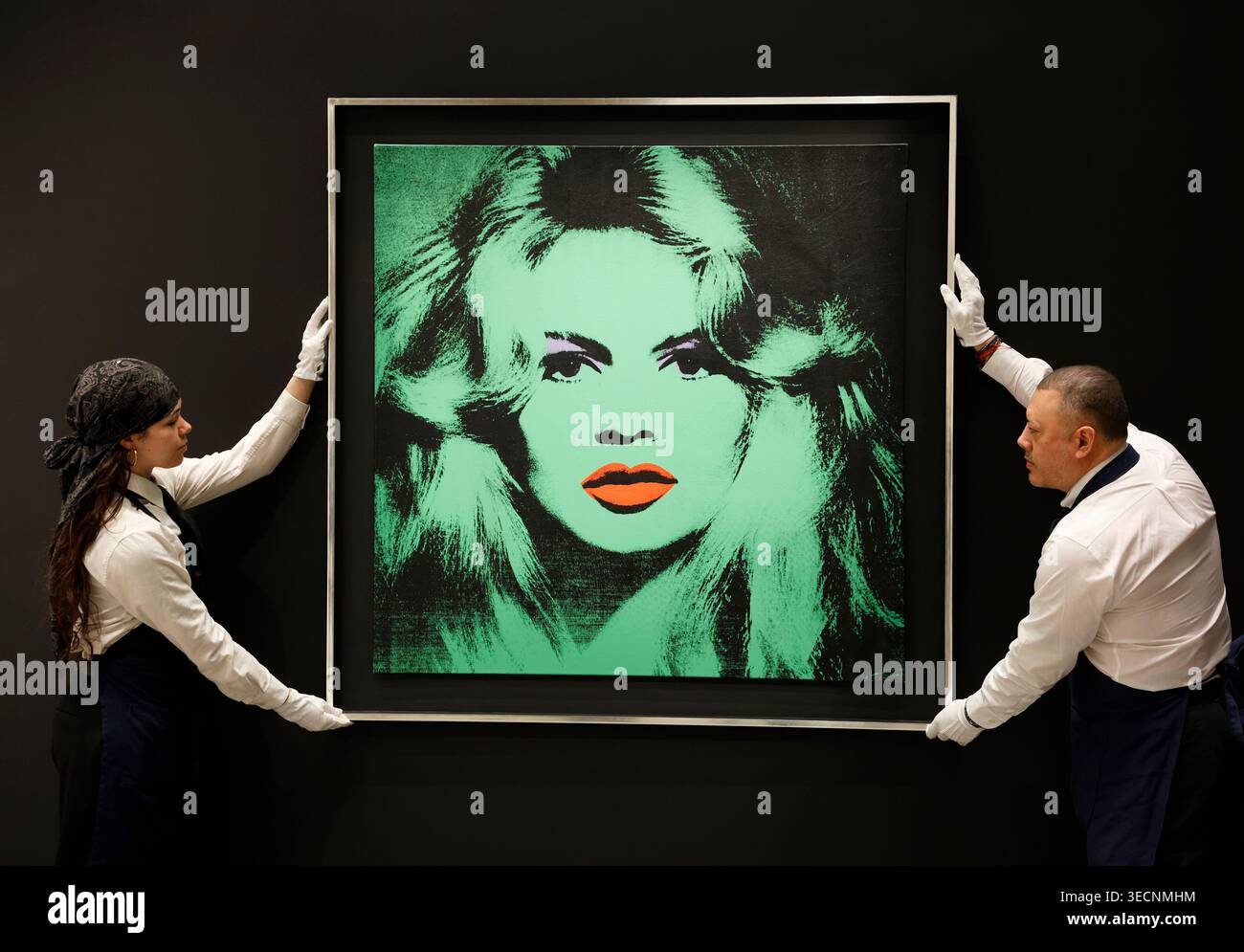 New York, Stati Uniti. 1° maggio 2026. Brigitte Bardot di Andy Warhol è in mostra in anteprima per la Sotheby's Marquee Sales Series presso il Breuer Building venerdì 1 maggio 2026 a New York. Foto di John Angelillo/UPI credito: UPI/Alamy Live News Foto Stock
