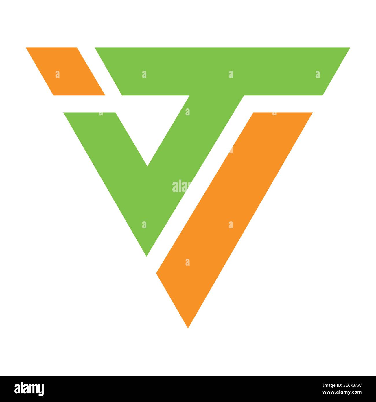 Logo Letter tv design branding Illustrazione Vettoriale