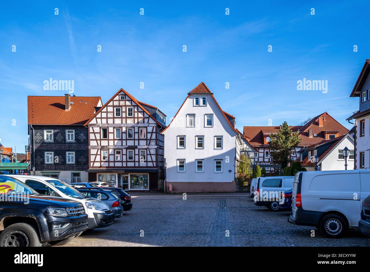 Città vecchia di Waechtersbach, Germania Foto Stock