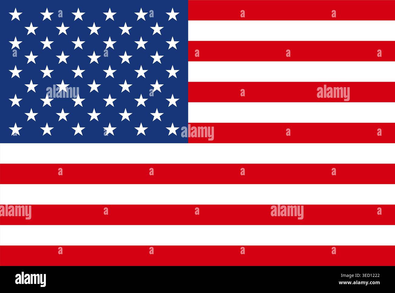 USA o bandiera americana. Bandiera degli Stati Uniti d'America. Illustrazione vettoriale. Illustrazione Vettoriale