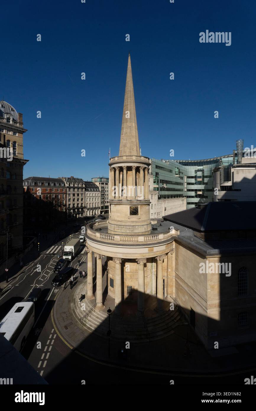 All Souls Langham Place, Londra. Foto Stock