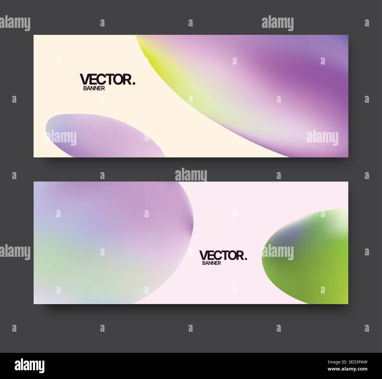 Design tranquillo e sereno con sfumature di colore delicate e contorni morbidi Illustrazione Vettoriale