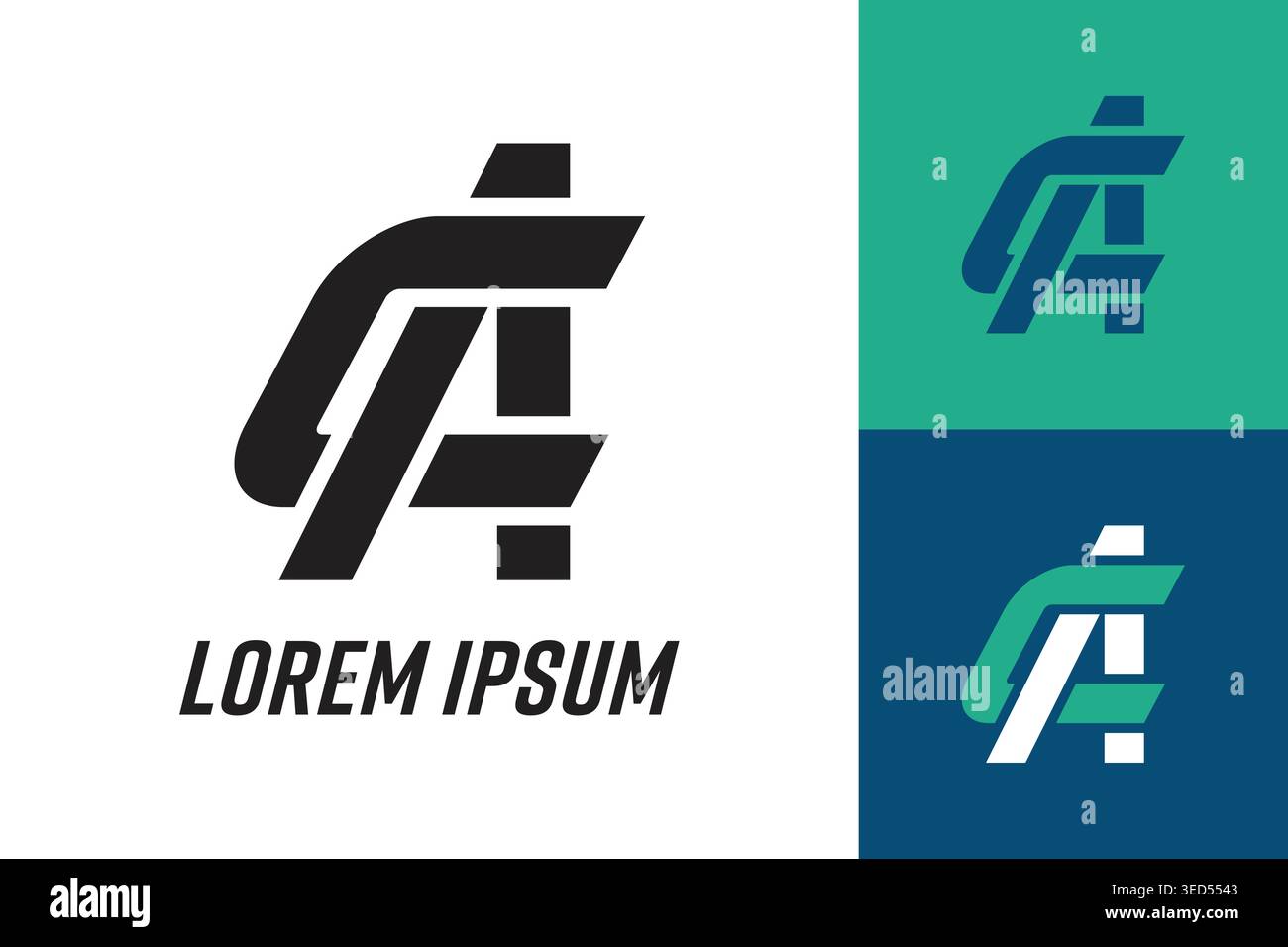 Il logo Letter A presenta uno stile geometrico moderno, ideale per il branding aziendale Illustrazione Vettoriale