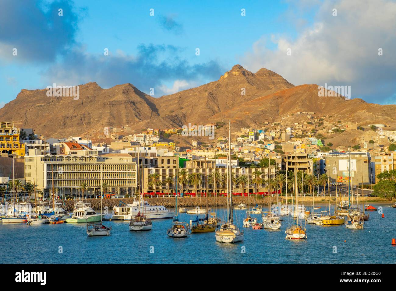 Capo Verde, São Vicente, Mindelo, vista del porto Foto Stock