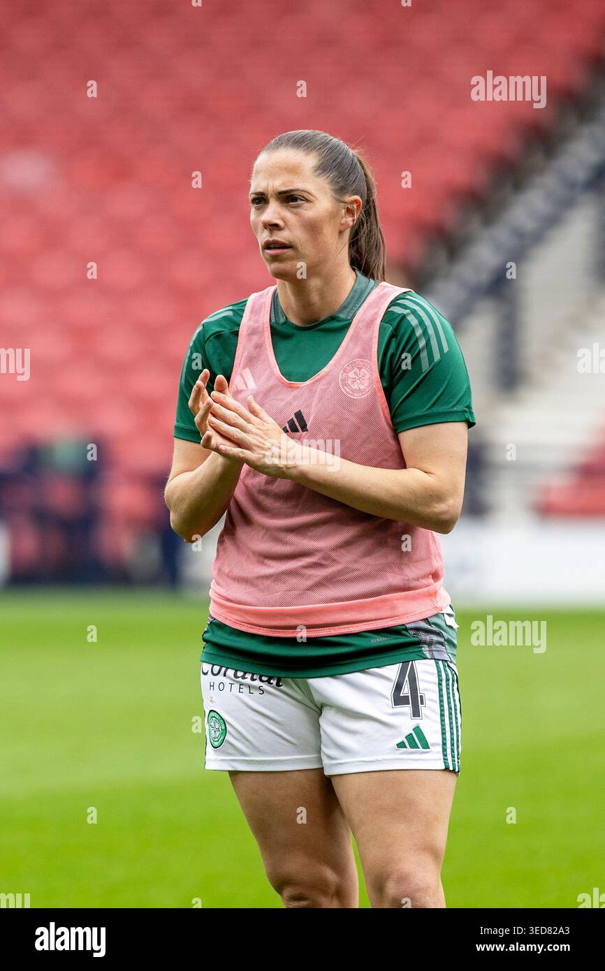 Lisa Robertson, calciatrice professionista, attualmente gioca per il Celtic, una squadra di calcio femminile con sede a Glasgow, Scozia, Regno Unito. Foto Stock