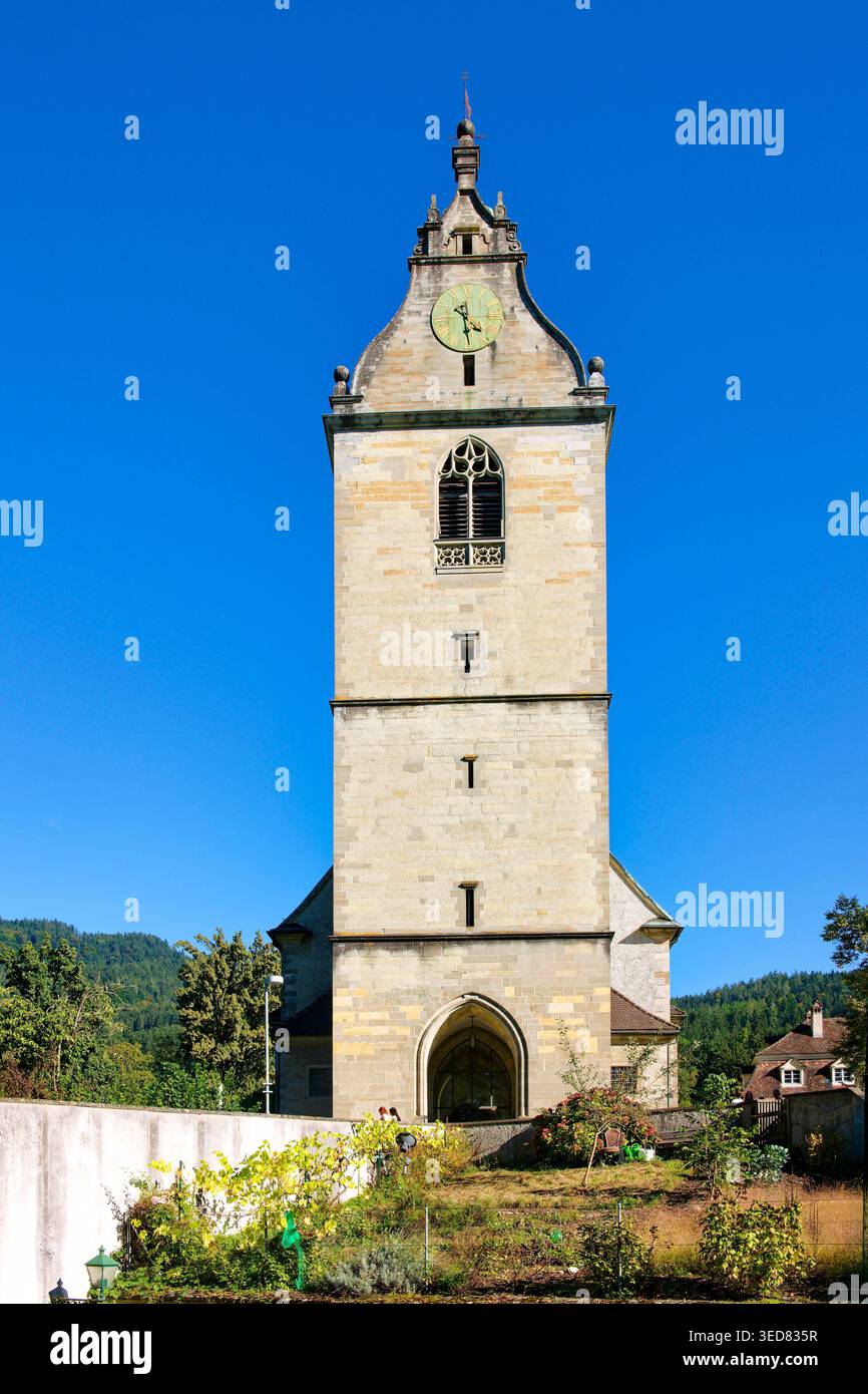 Austria, Vorarlberg, Bregenz, la città alta, la chiesa di Sankt Gallus Foto Stock