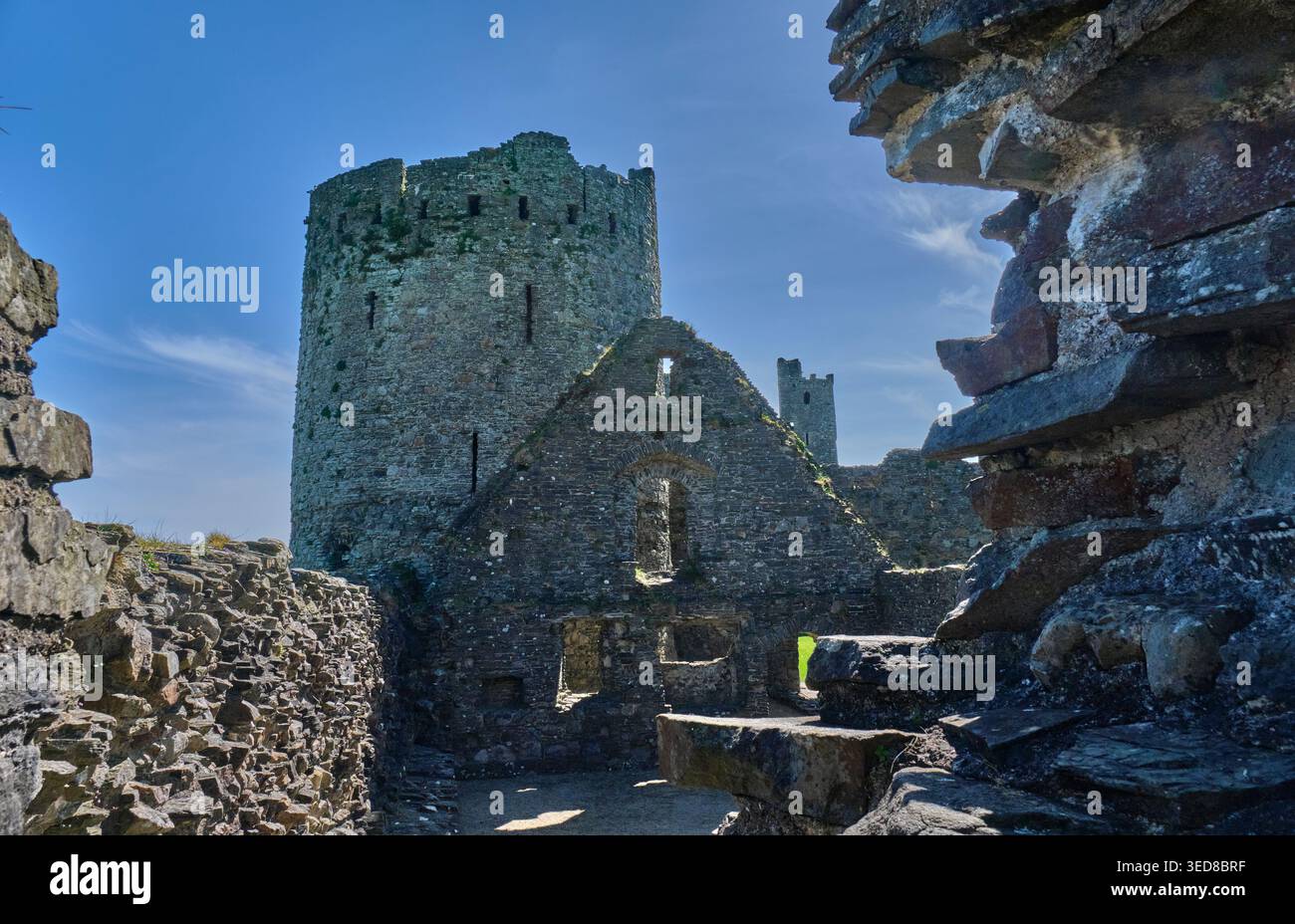 Castello di Kidwelly, Kidwelly, Carmarthenshire Foto Stock