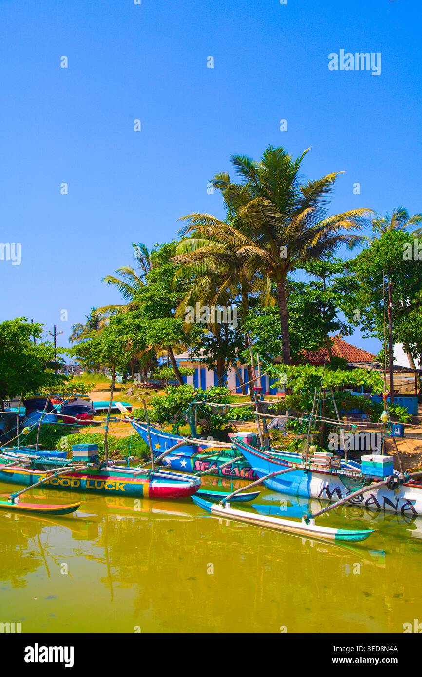Sri Lanka, Dodanduwa, pescherecci, Foto Stock