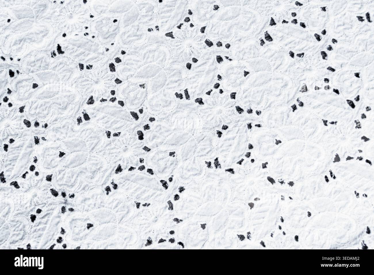 Texture - tessuto bianco - sfondo rose e sfondi Foto Stock