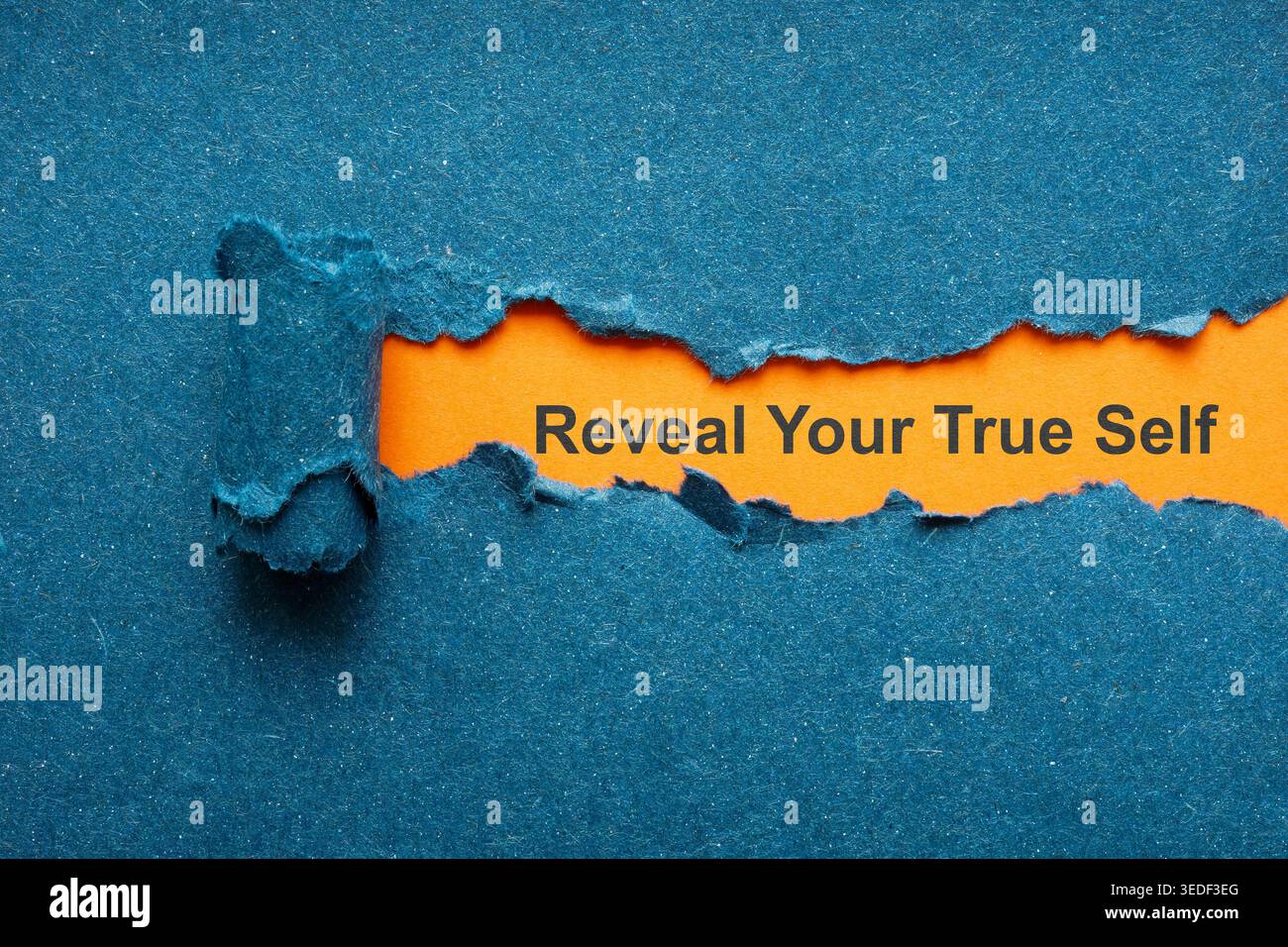 Rivelate il vostro vero concetto di sé. Individuazione dell'identità personale. Foto Stock