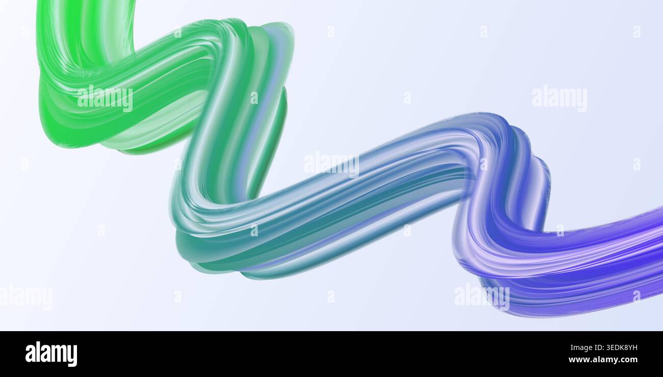 Sfondo grafico colorato con una linea verde e blu con molti colori diversi Illustrazione Vettoriale