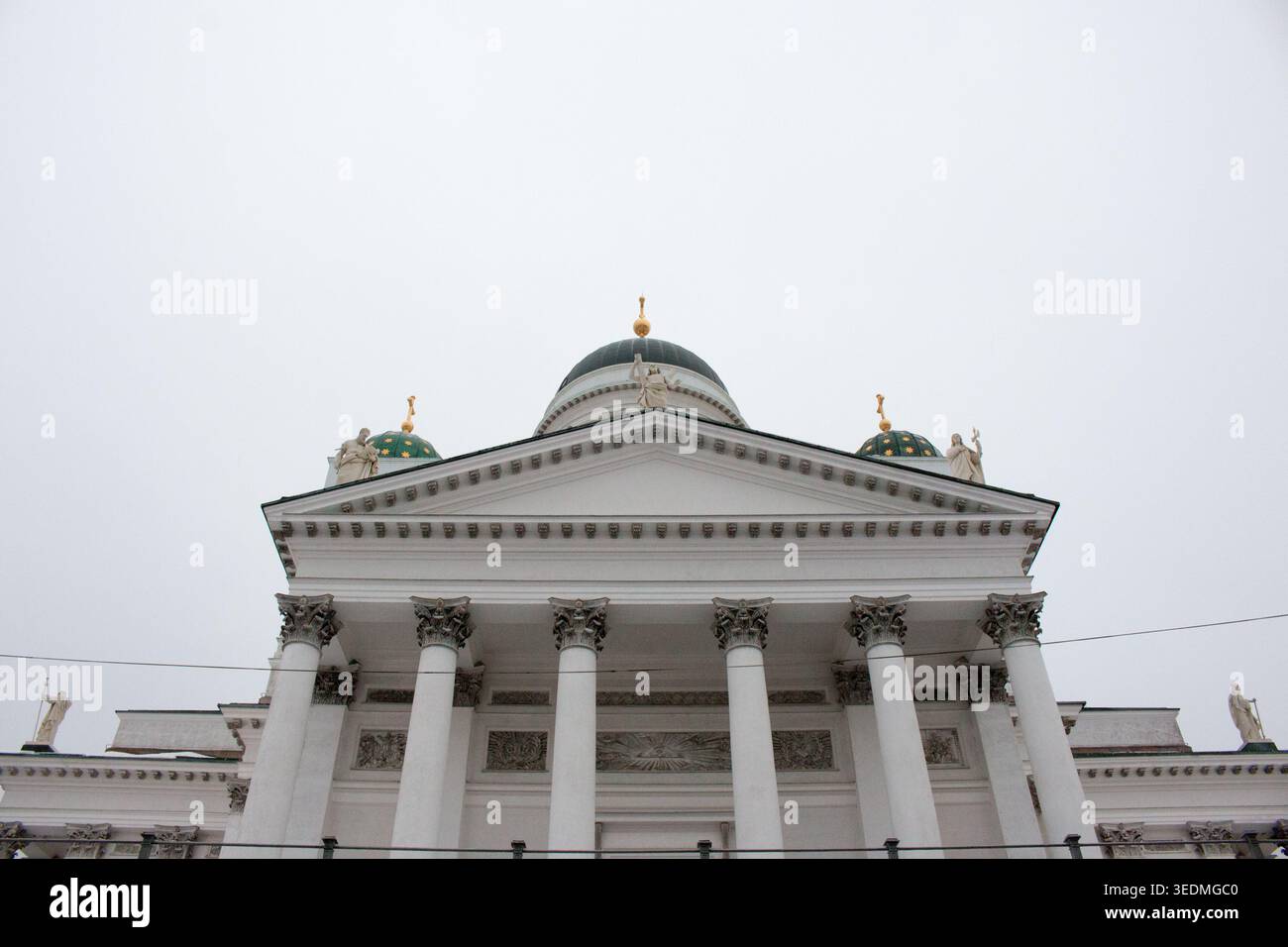 Cattedrale di Helsinki in inverno. Foto Stock