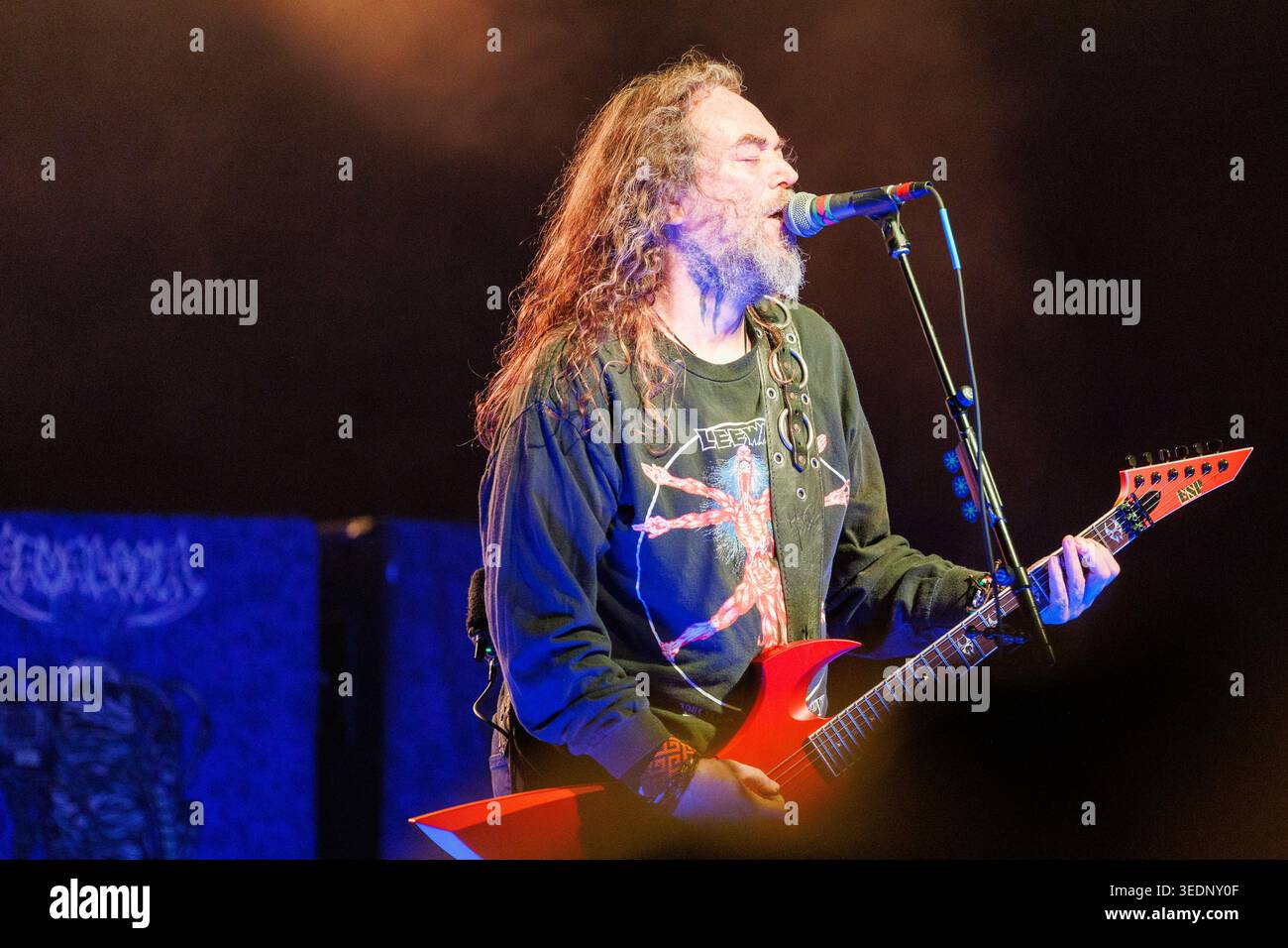 Max Cavalera si esibisce con Cavalera Conspiracy a Liverpool, NY. Foto Stock
