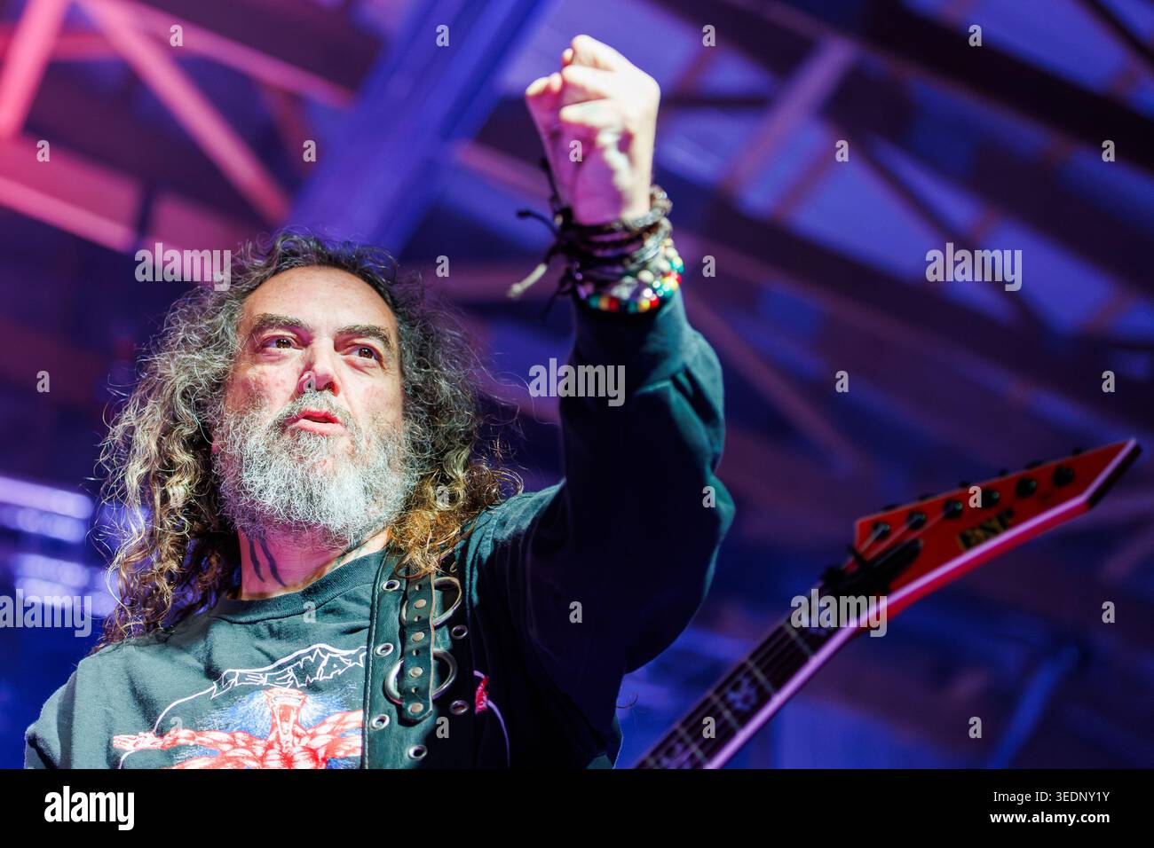 Max Cavalera si esibisce con Cavalera Conspiracy a Liverpool, NY. Foto Stock
