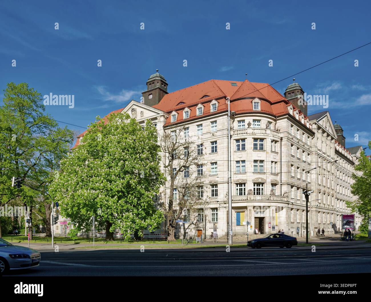 Museo Gedenkstaette in der Runde Ecke, ex sede della sicurezza dello Stato di Lipsia della RDT, Ministero della sicurezza dello Stato, Re Democratico tedesco Foto Stock