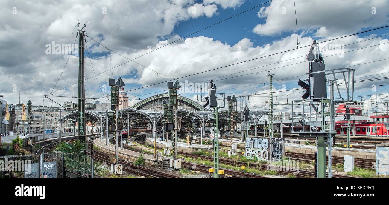 Stazione centrale di Colonia Foto Stock