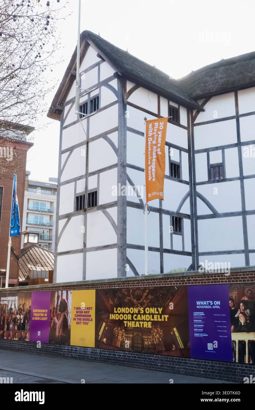 Inghilterra, Londra, Southwark, il Globe Theatre di Shakespeare Foto Stock