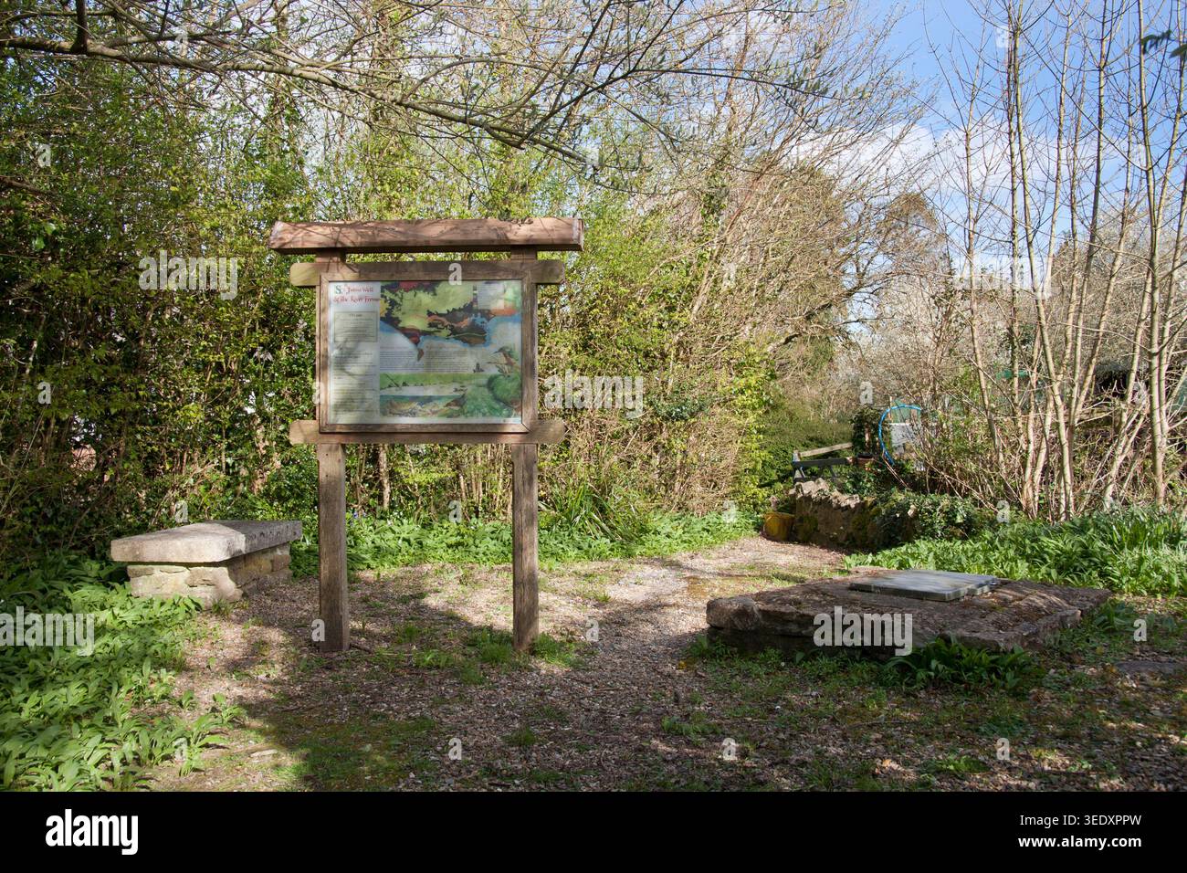 St Johns Well, Evershott, Frome Valley, Dorchester, Dorset, Inghilterra Foto Stock