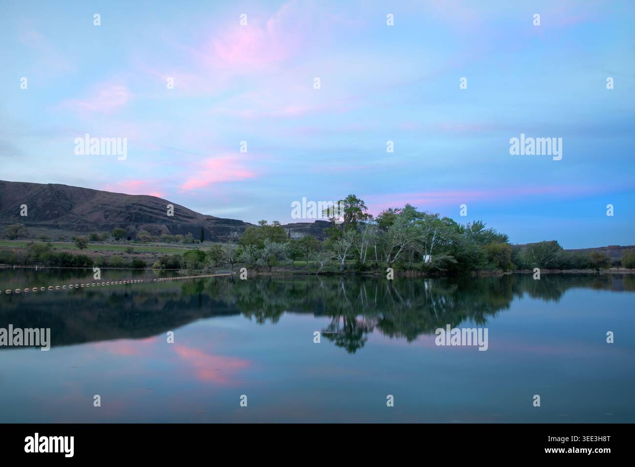 WA29169-00...WASHINGTON - Springtime presso Park Lake nel Sun Lakes State Park. Foto Stock