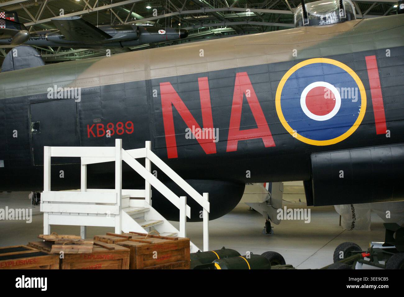 Avro Lancaster KB889, Lancaster Bomber all'Imperial War Museum di Duxford, Foto Stock