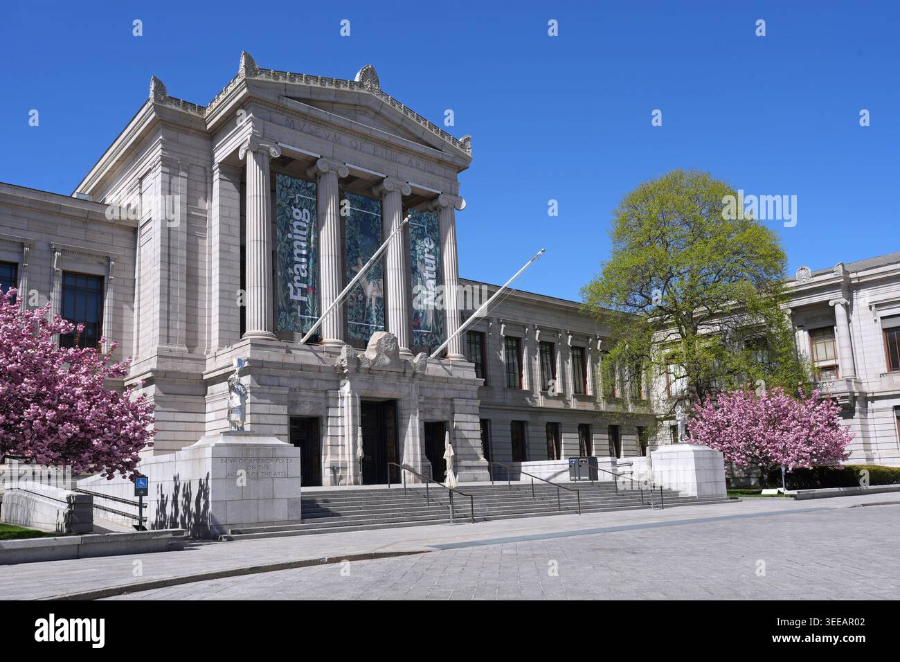Ingresso al Boston Museum of fine Arts Foto Stock