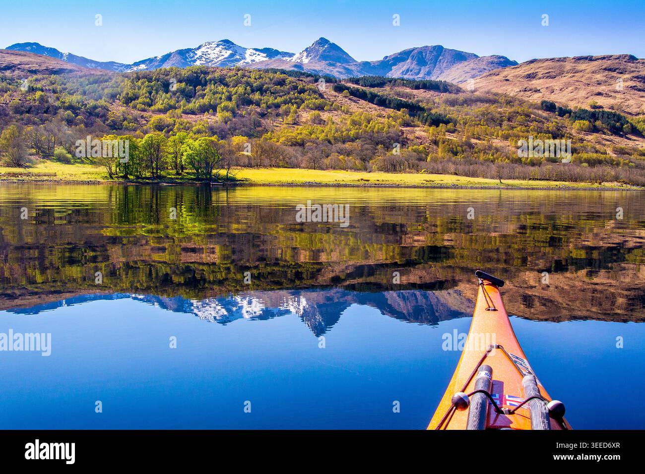 Un kayak da mare a Loch Etive, in Scozia Foto Stock