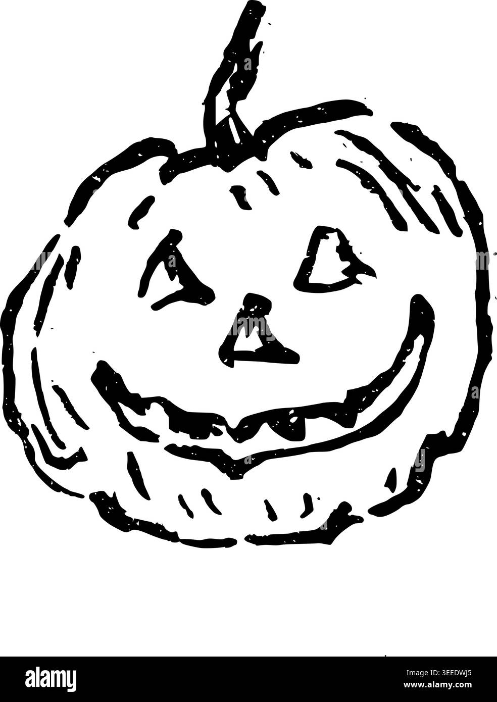 Illustrazione di Jack o Lanterna Vector disegnata a mano Illustrazione Vettoriale