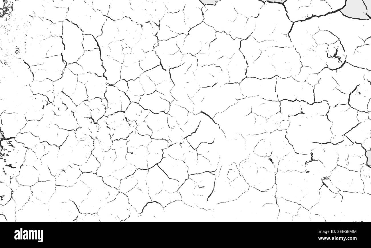 Incrinato terra asciutta Texture Illustrazione Vettoriale