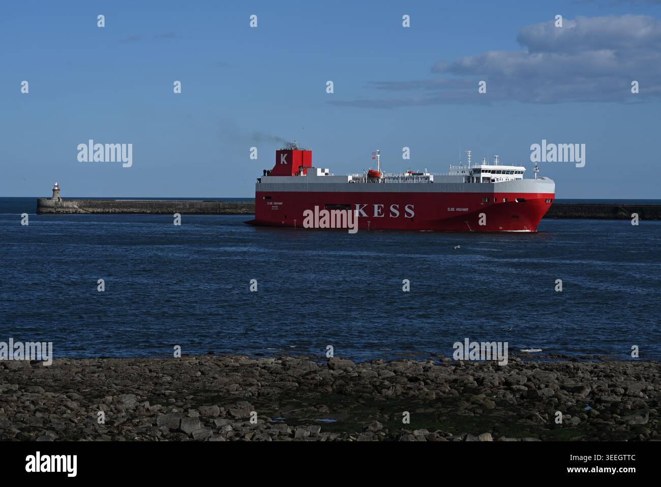 Auto Transporter River Tyne Foto Stock
