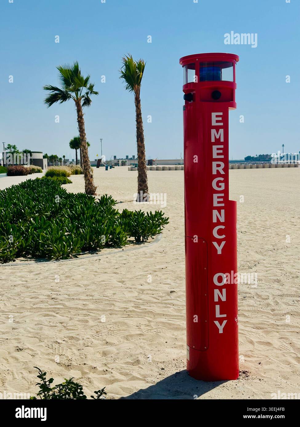 Stazione SOS J Beach1 Dubai - Immagine stock catturata con smartphone