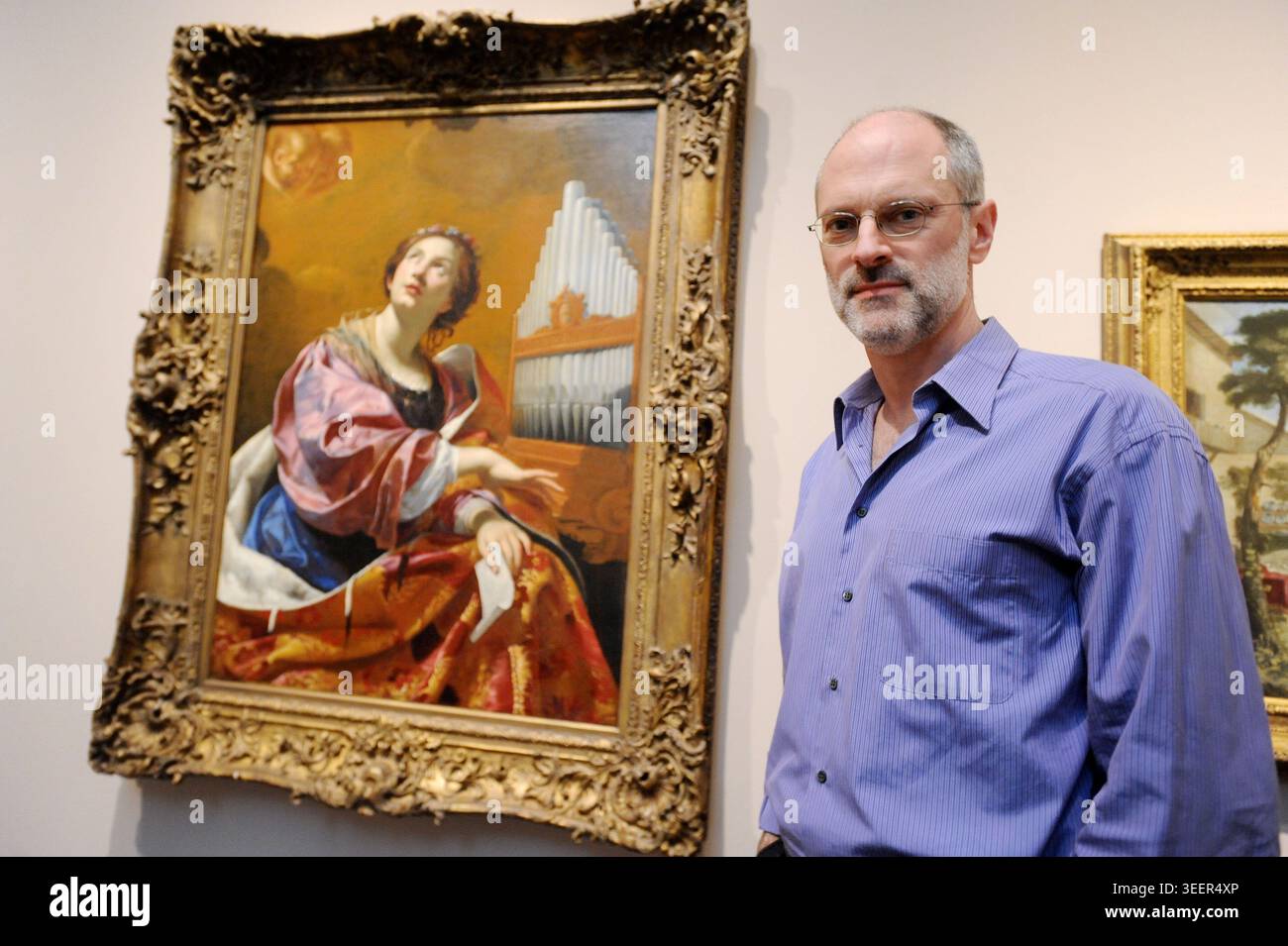 Ritratto di Blanton Museum of Art curatore Jonathan Bober, Austin, Texas, 13 novembre 2009. (Foto di John Anderson/The Austin Chronicle) Foto Stock