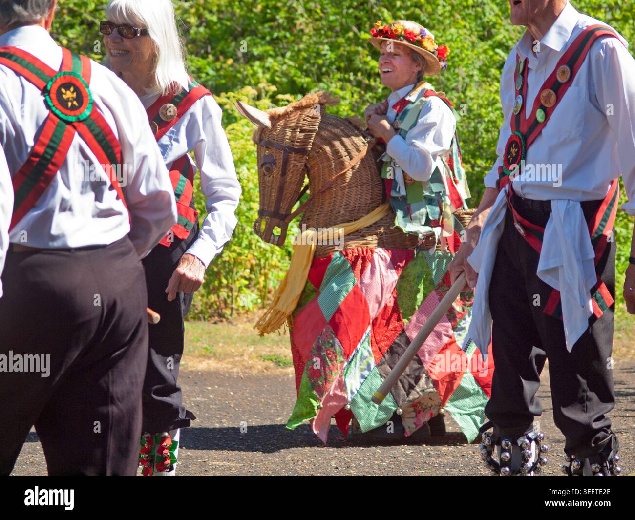 Festeggiamenti del giorno di maggio a Eye, Suffolk Foto Stock