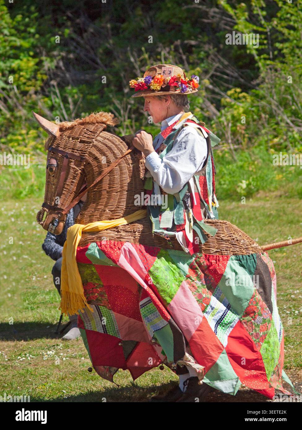 Festeggiamenti del giorno di maggio a Eye, Suffolk Foto Stock