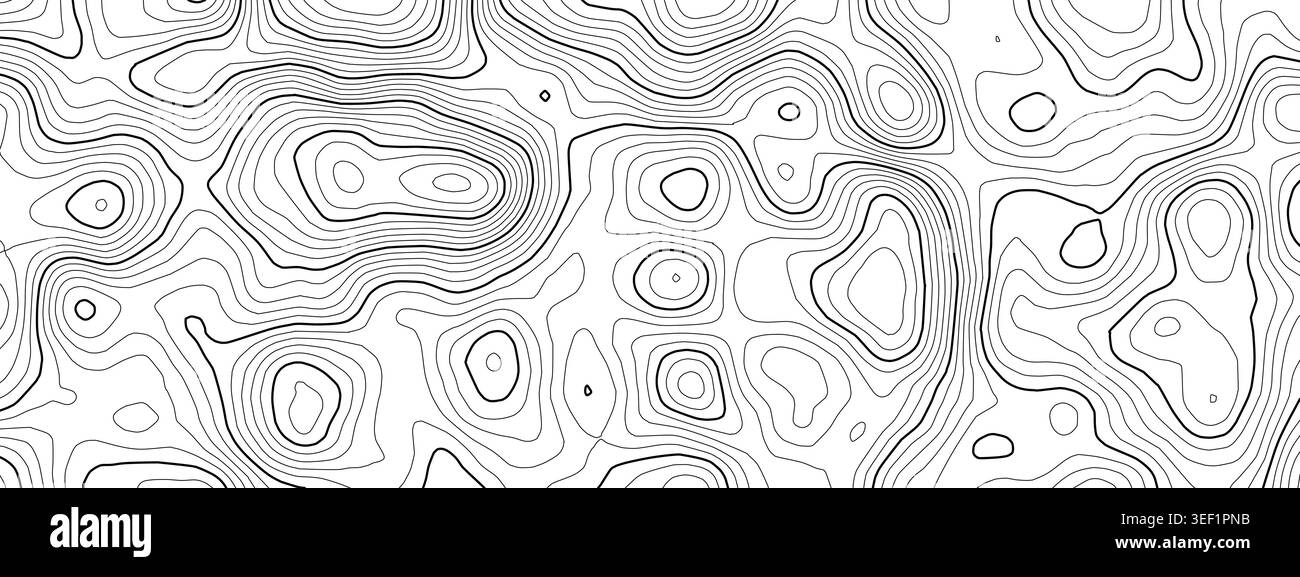 Il radar cartografico oceanico e il modello nautico del mare con fondo topografico vettoriale. Sonar topografico mondiale e navigazione cartografica con Digital mercator Land. Illustrazione Vettoriale