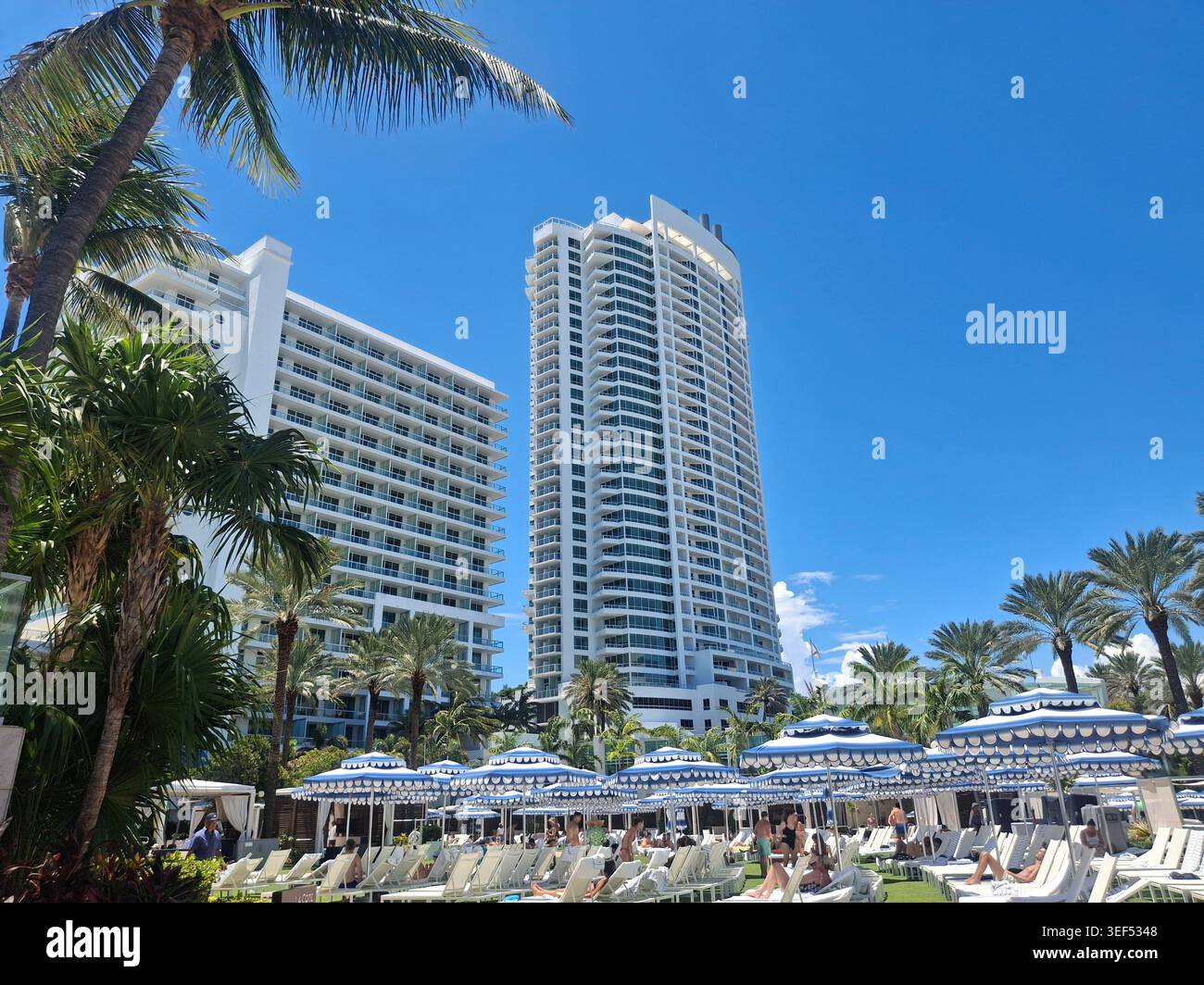 Fontainebleau Hotel, Miami Beach, Florida Foto Stock