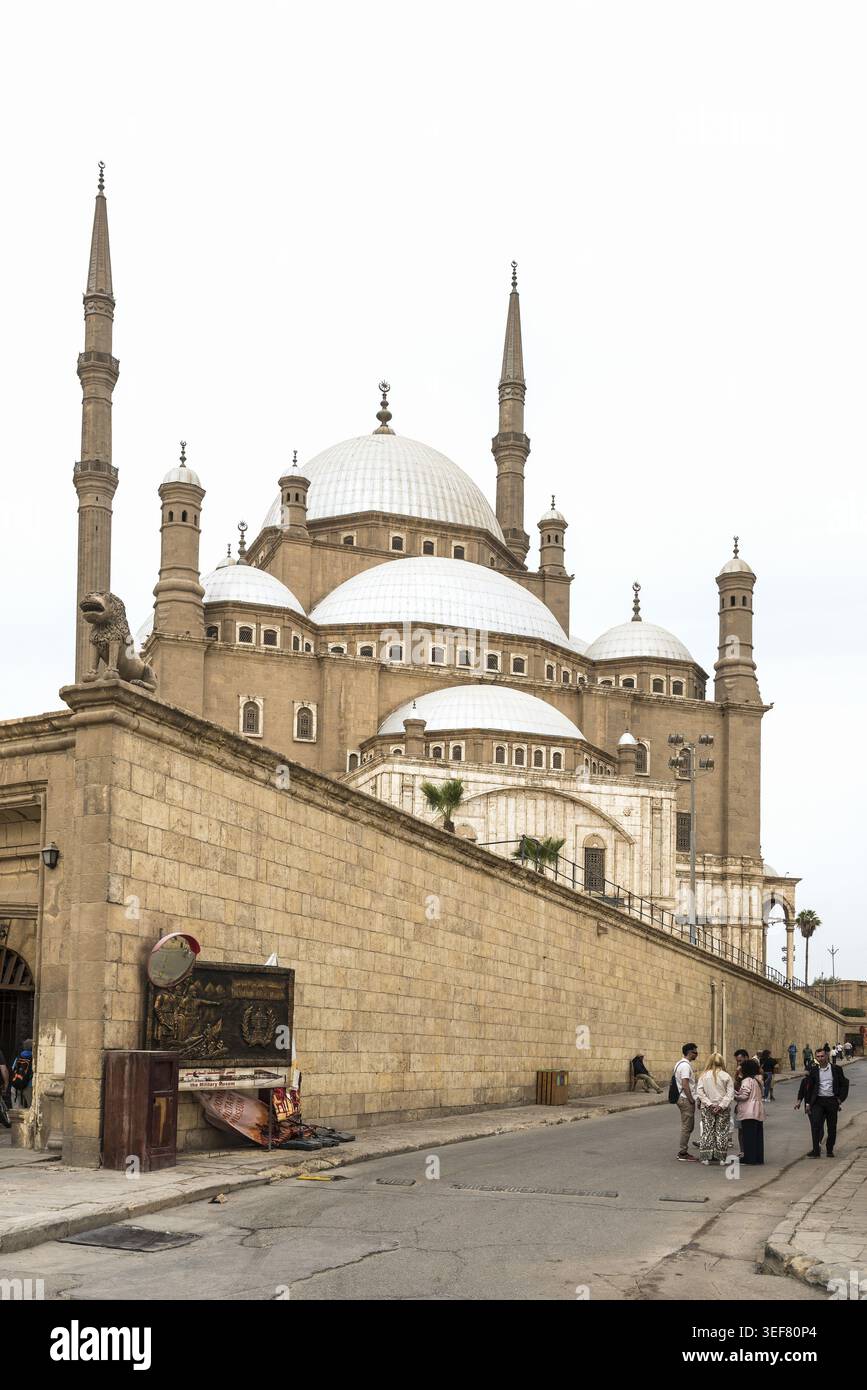 Moschea Mehmet Ali, Moschea di alabastro, Cittadella, Cairo, Egitto Foto Stock