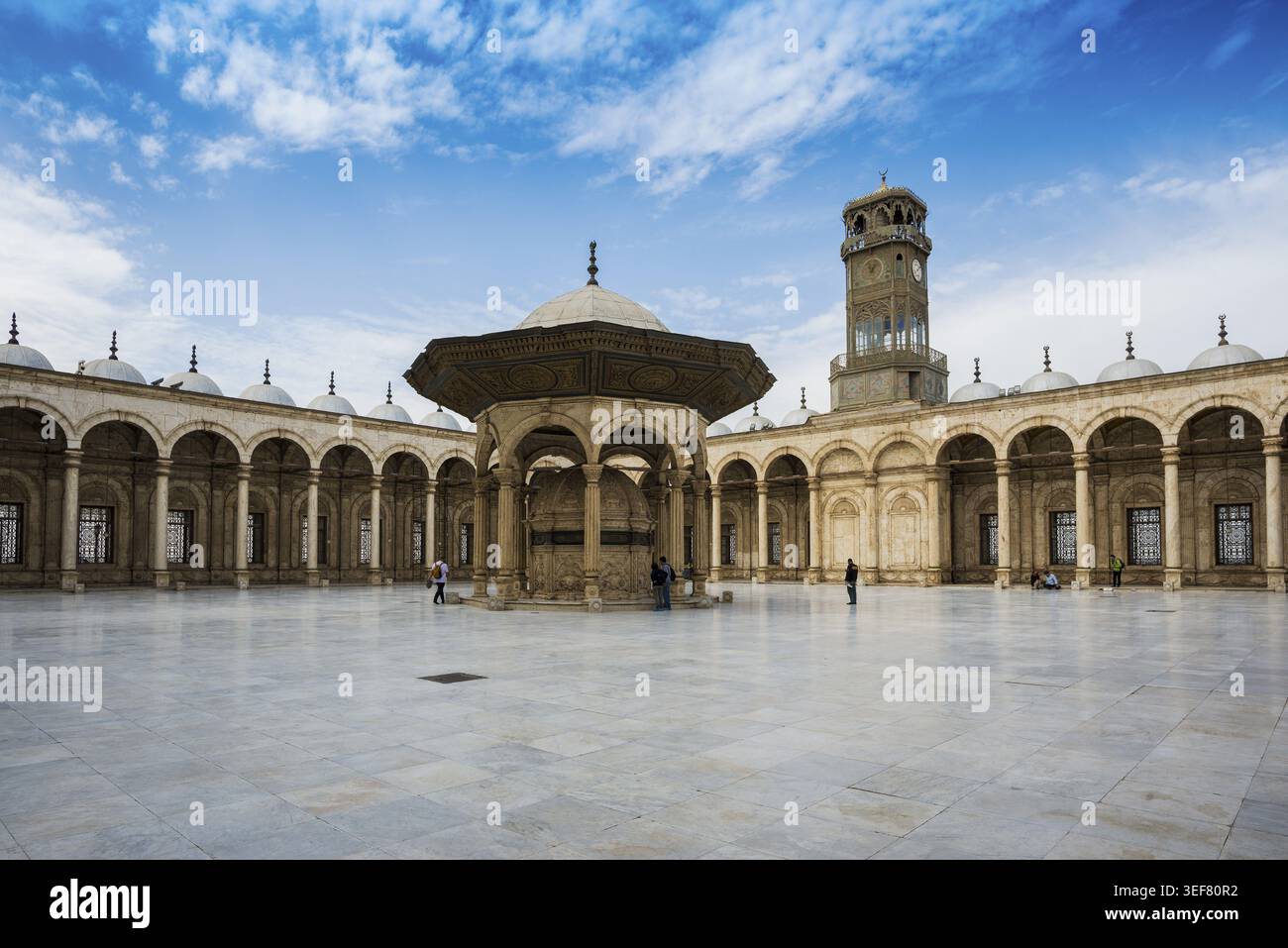 Moschea Mehmet Ali, Moschea di alabastro, Cittadella, Cairo, Egitto Foto Stock