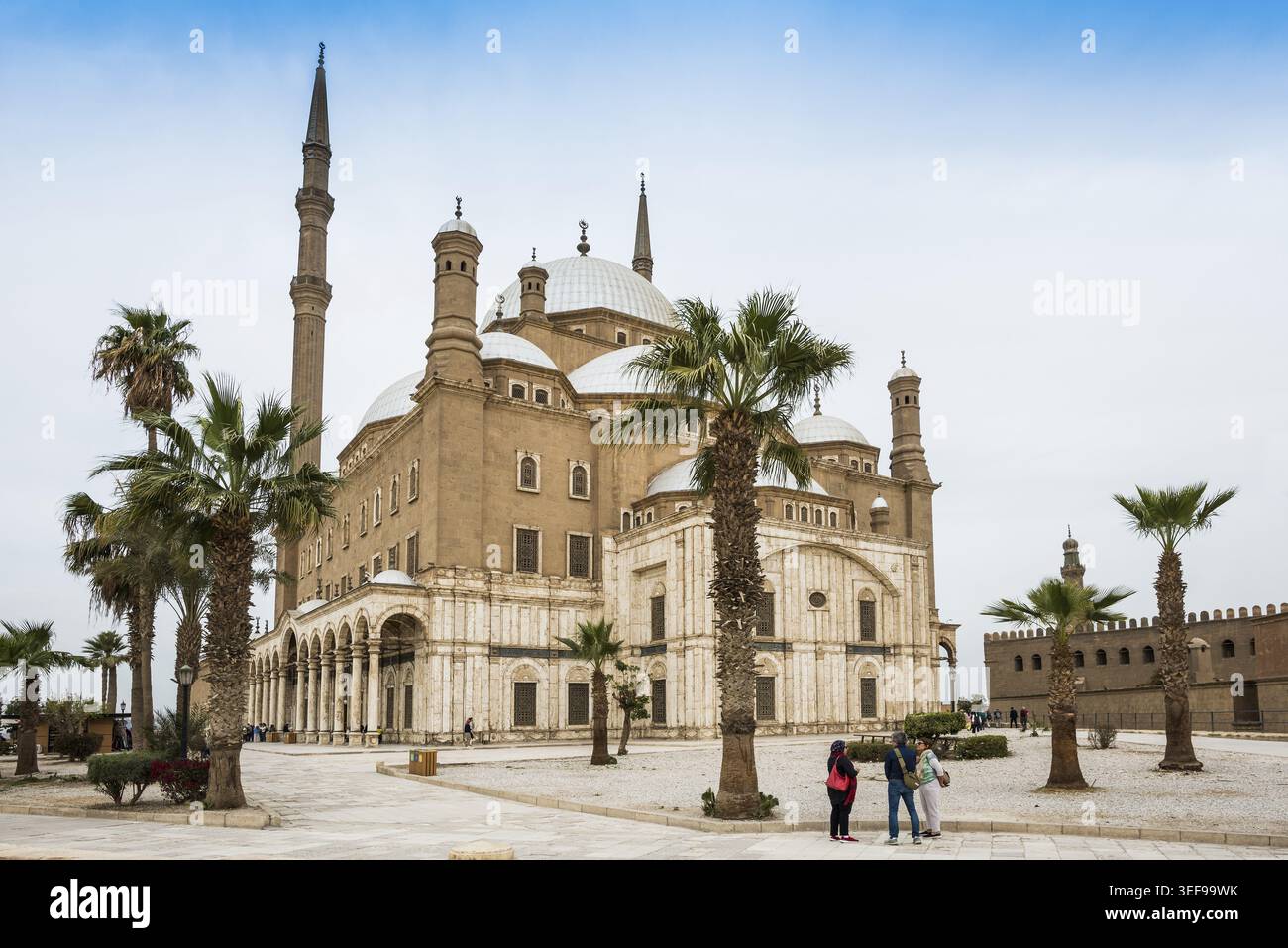 Moschea Mehmet Ali, Moschea di alabastro, Cittadella, Cairo, Egitto Foto Stock