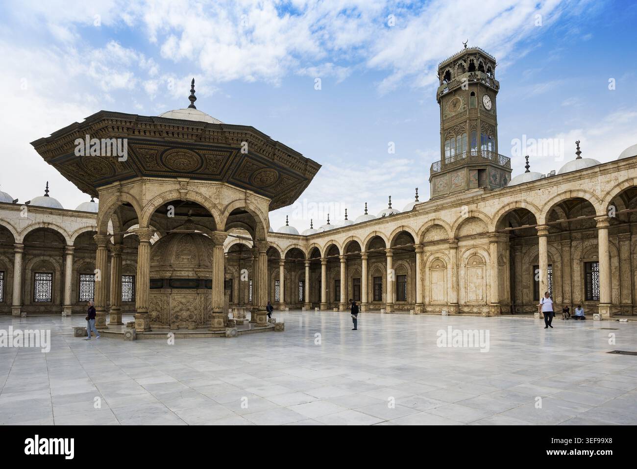 Moschea Mehmet Ali, Moschea di alabastro, Cittadella, Cairo, Egitto Foto Stock