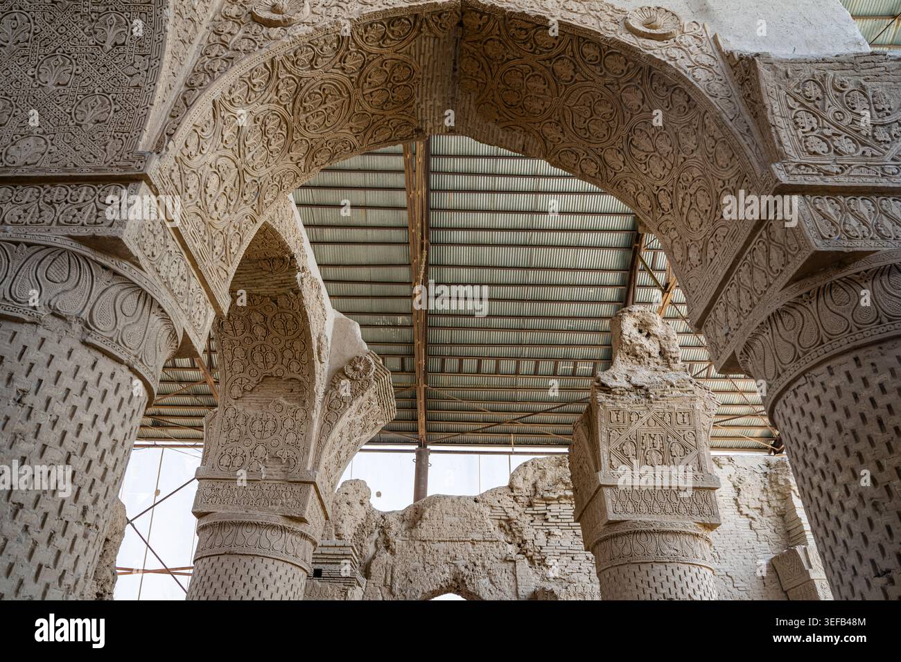 Le rovine di Balkh mettono in risalto l'antica architettura e la storia della capitale della Battria in Afghanistan Foto Stock