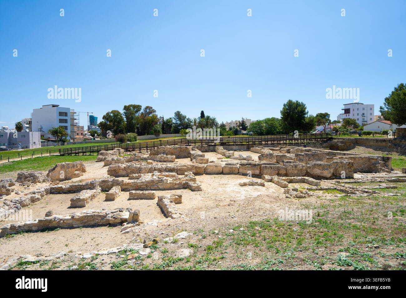 Larnaca, Cipro. 6 maggio 2026. Il sito archeologico di Kition nel centro della città Foto Stock