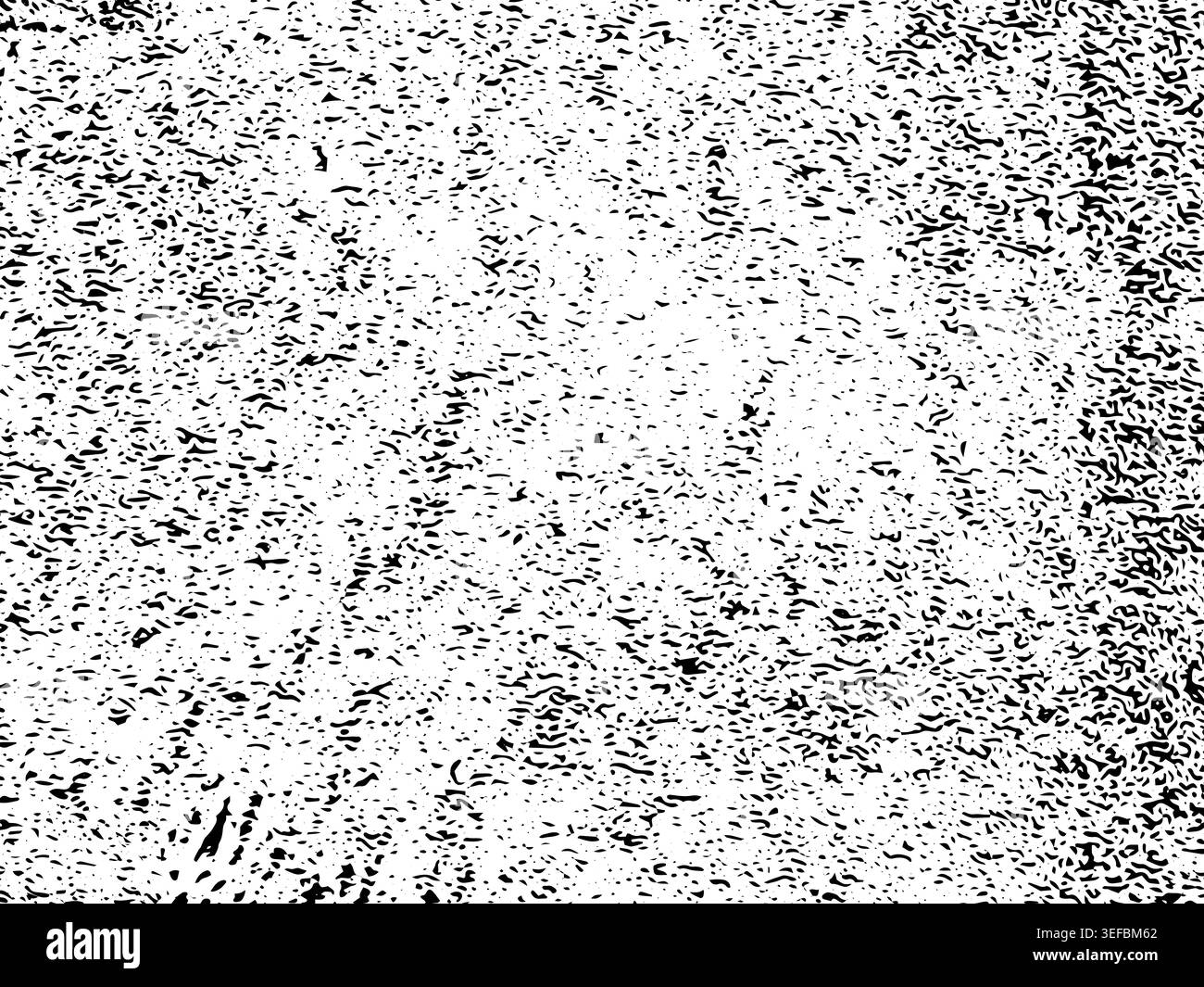 Sfondo nero e bianco con texture con rumore grunge. Illustrazione della sovrapposizione grana monocromatica in rilievo. Illustrazione Vettoriale