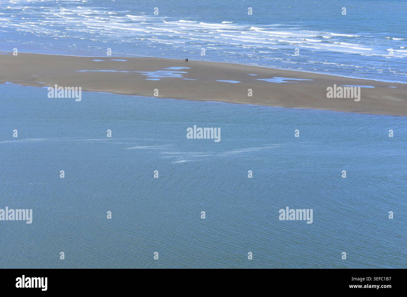 Foce del fiume Teifi, Ceredigion, Galles Foto Stock