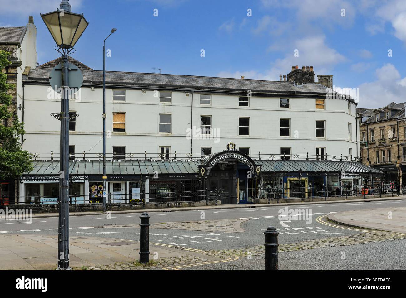 The Grove Hotel, Buxton, Derbyshire, Inghilterra, Regno Unito Foto Stock
