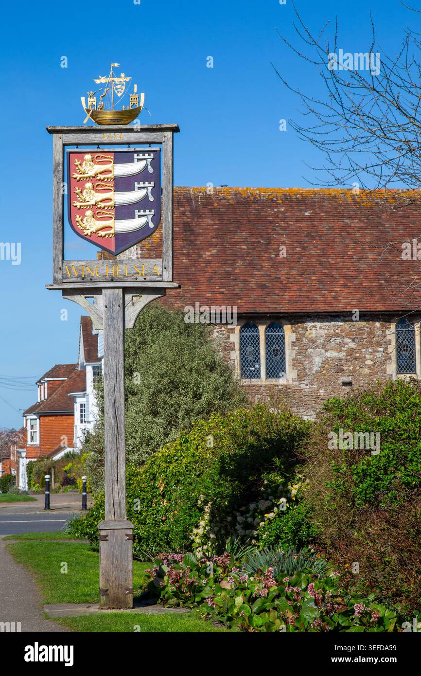 Villaggio di Winchelsea vicino a Rye nell'East Sussex Foto Stock