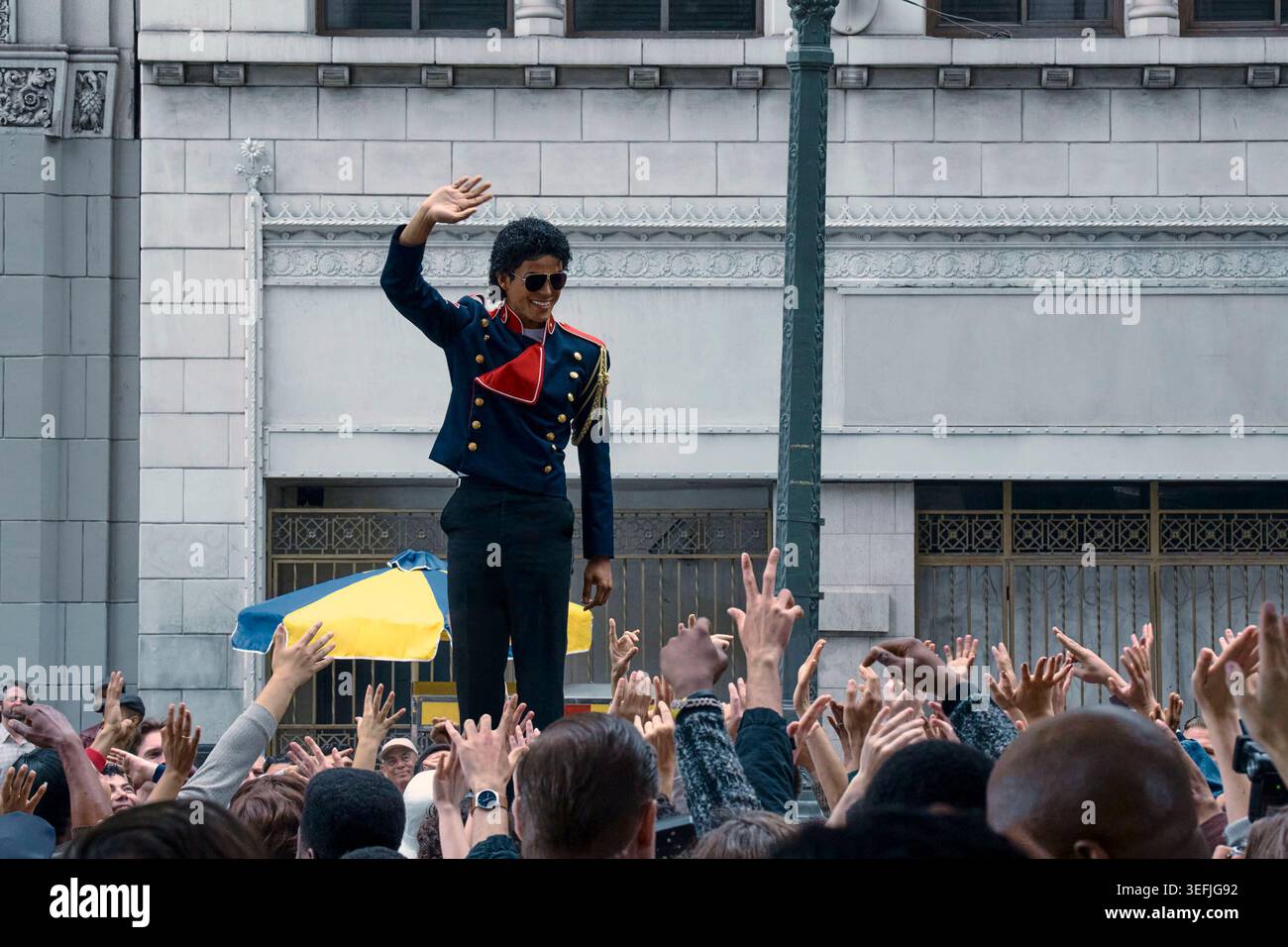 JAAFAR JACKSON in MICHAEL (2026), diretto da ANTOINE FUQUA. Crediti: GK Films/ Lionsgate / album Foto Stock