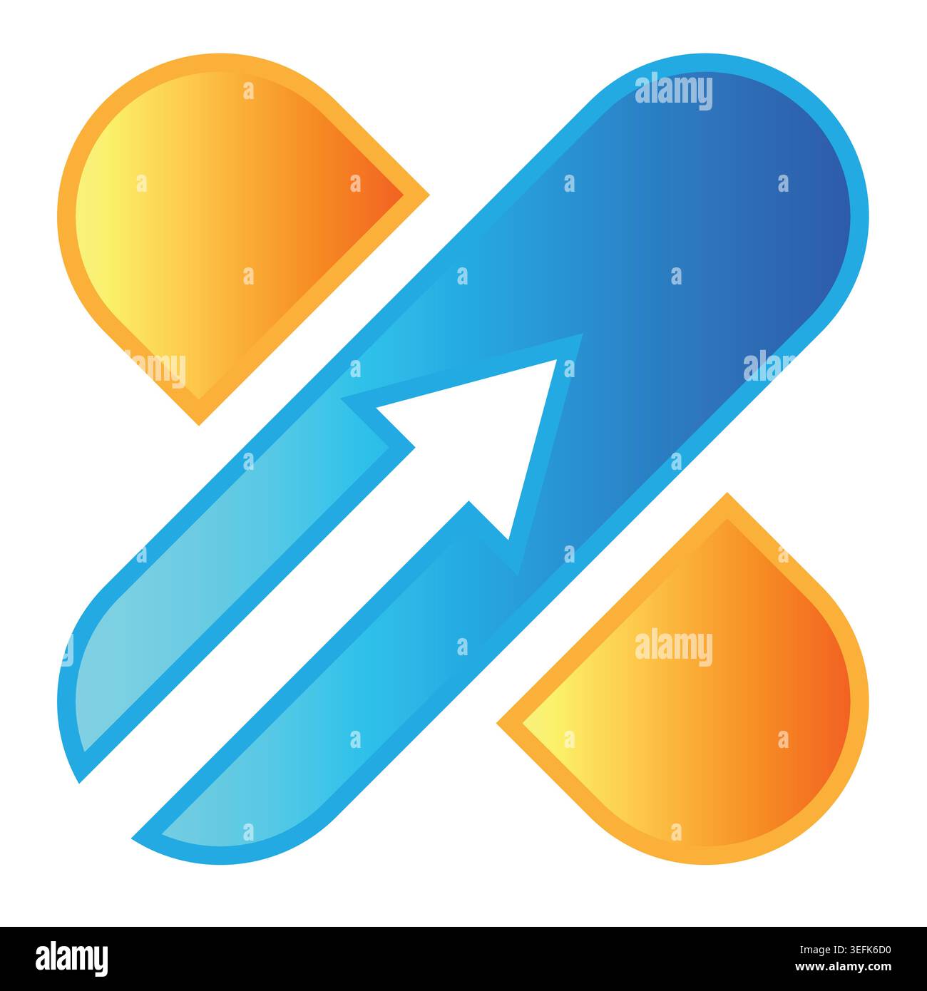 Download del logo X per il branding Illustrazione Vettoriale