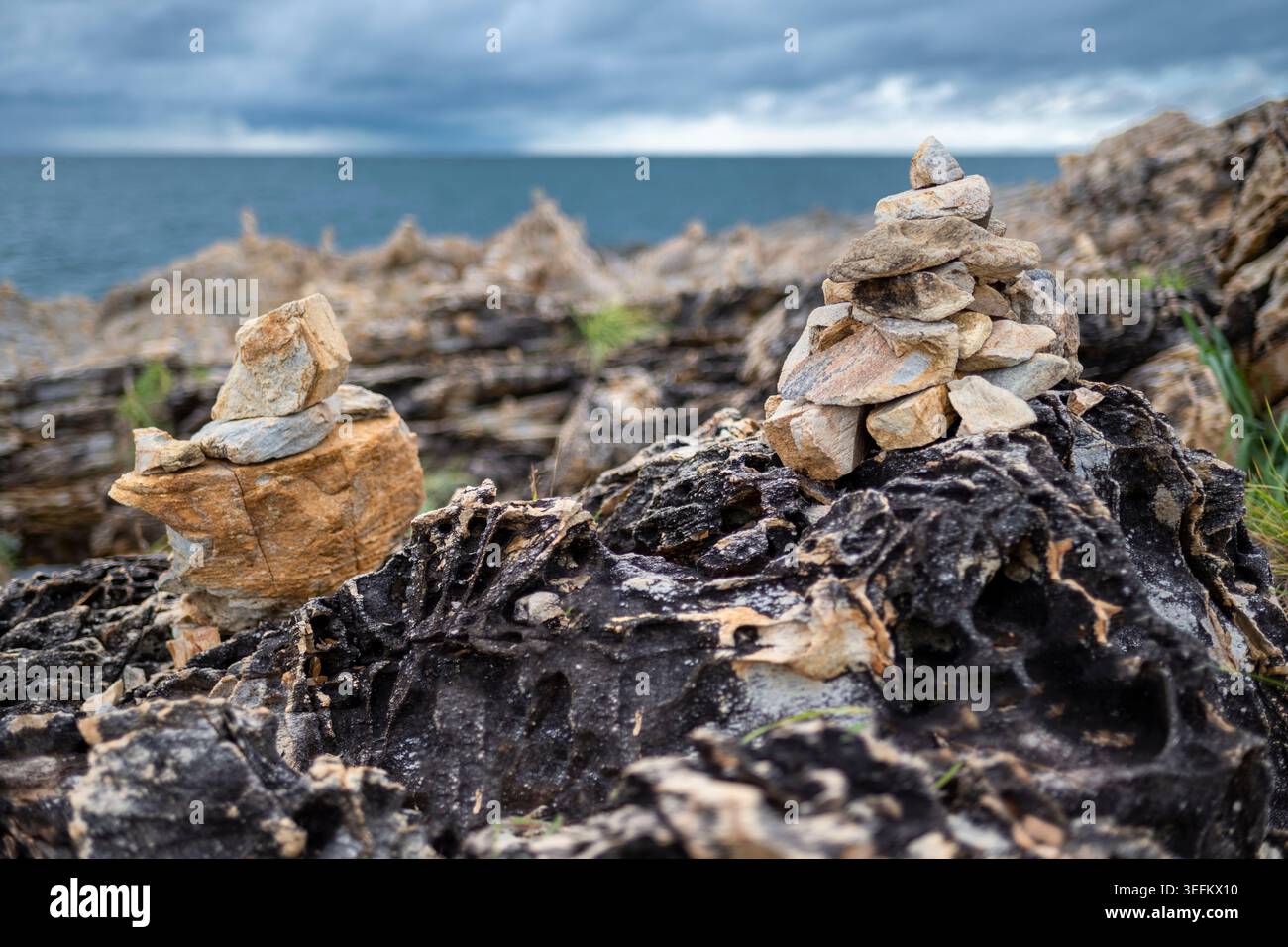 Nella remota punta più meridionale, il paesaggio roccioso della piccola isola, sul Golfo della Thailandia, è una destinazione popolare per i turisti, essendo non lontano da B. Foto Stock