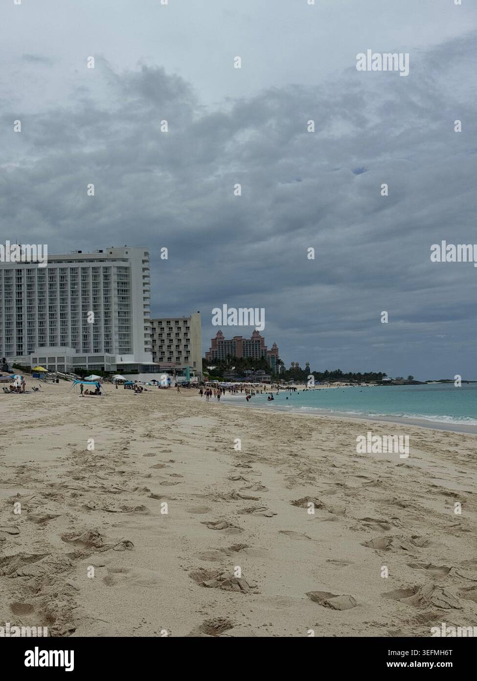 Cabbage Beach, Nassau - Immagine stock catturata con smartphone